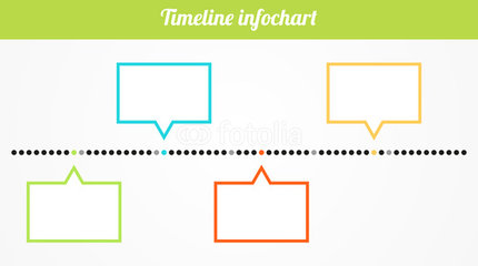 Vector  Timeline Infochart