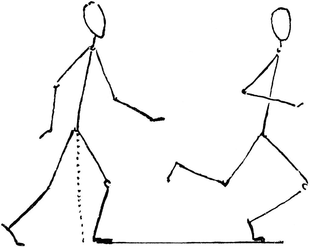 Walking And Running   Clipart Etc