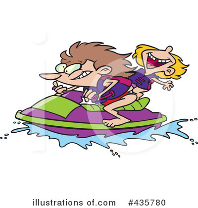 Water Skiing Boat Clip Art More Clip Art Illustrations Of