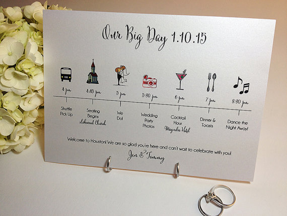 Wedding Timeline Clipart Wedding Timeline Card 39 Big