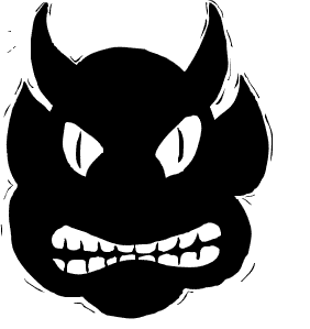 Angry Demon Black And White Demon Demon Face Devil Evil Demon