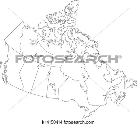 Canada Map With Province Borders