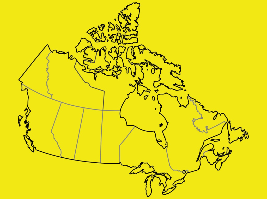 Canada Vector Map Clipart   Free Clip Art Images