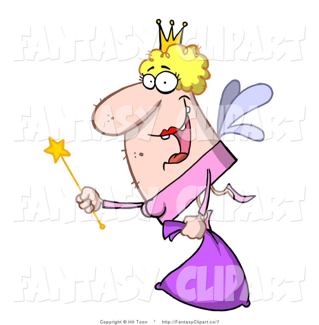 Clip Art Of A Hairy Tooth Fairy By Hit Toon    7