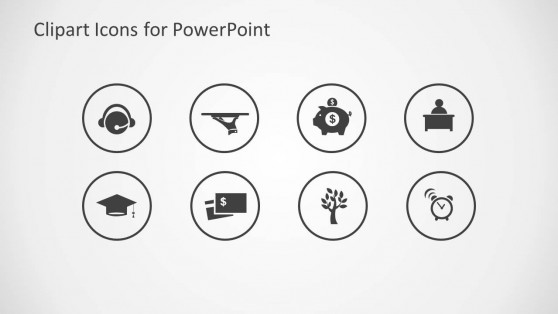 Clipart Icons For Powerpoint Light Gray Background