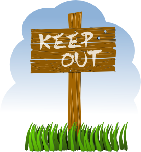 Keep Out Clip Art At Clker Com   Vector Clip Art Online Royalty Free