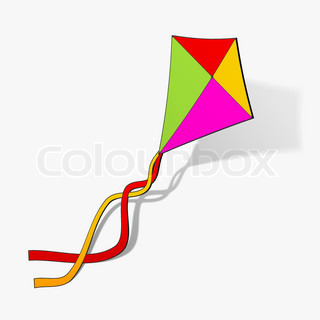 Kites Cartoon Vector