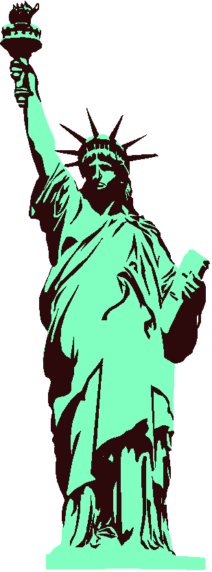 Older Lady Liberty Clipart