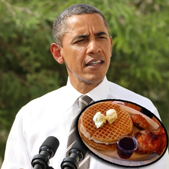 Showing Gallery For Roscoe S Chicken And Waffles Obama