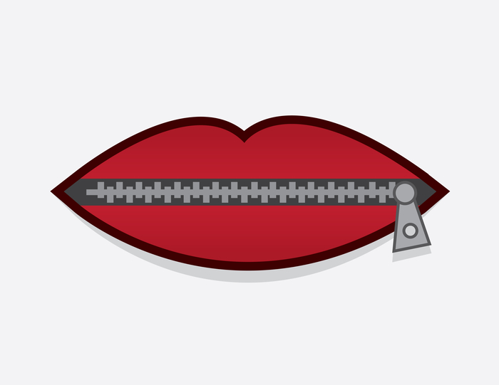 Showing Gallery For Zipped Lips Clipart