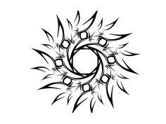 Simple Tribal Sun Tattoo Free Cliparts That You Can Download To You
