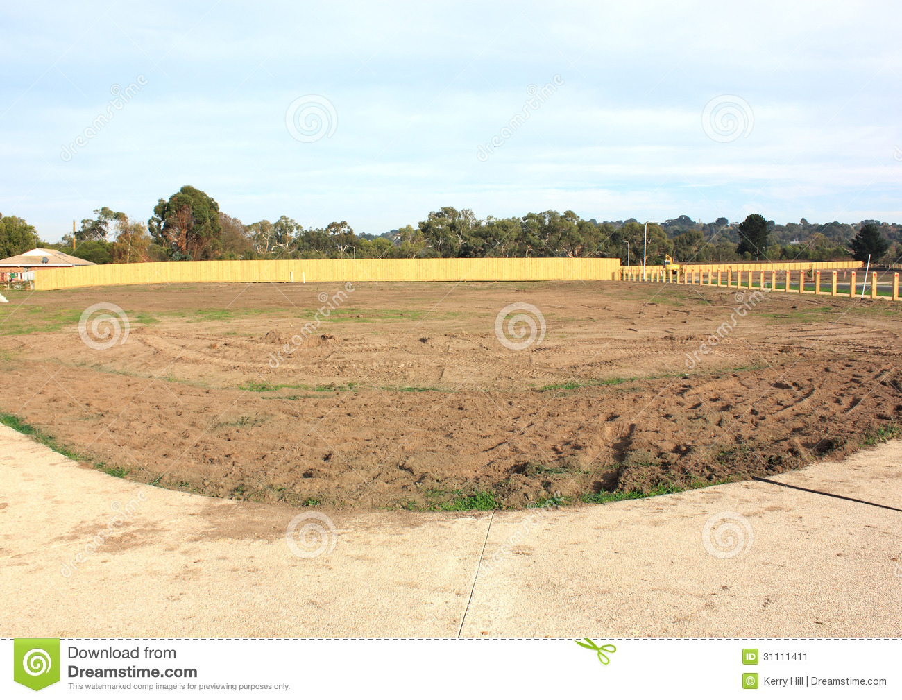 Vacant Land In A New Real Estate Subdivision In Australia Ready To