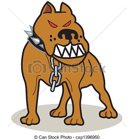 Vector Clipart Of Pit Bull Dog Clip Art   Pit Bull Dog Clip Art    