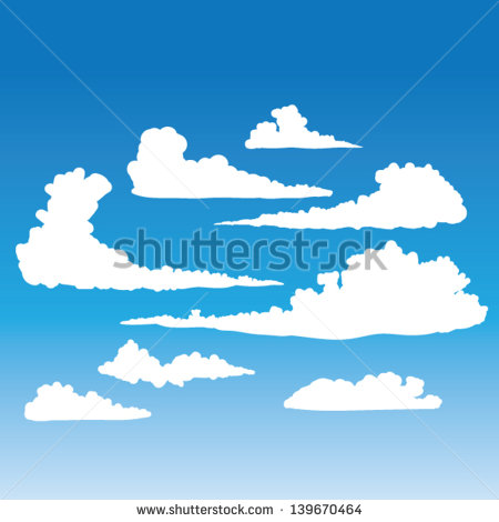 Windblown Clouds Vector