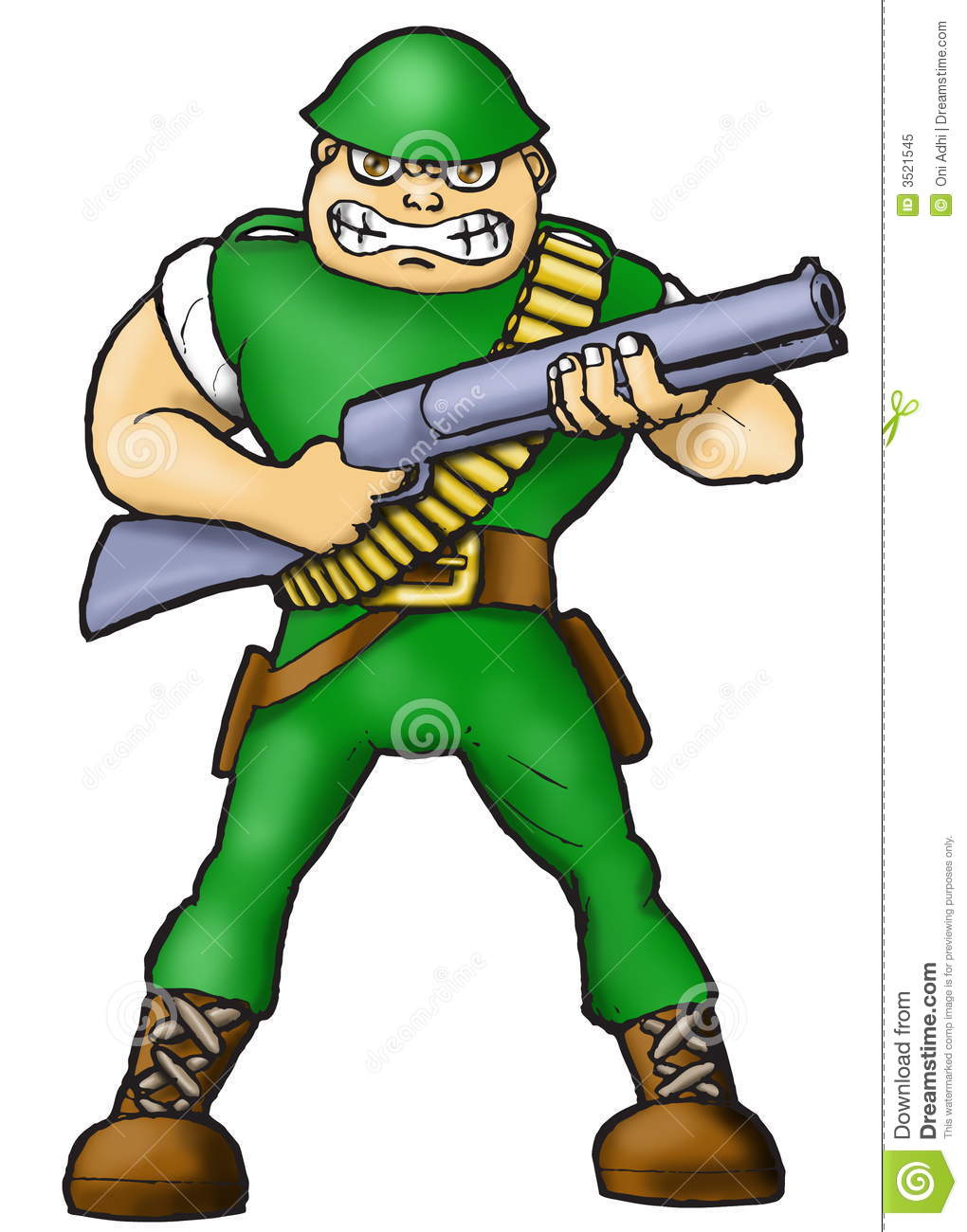 Angry Soldier Royalty Free Stock Photo   Image  3521545