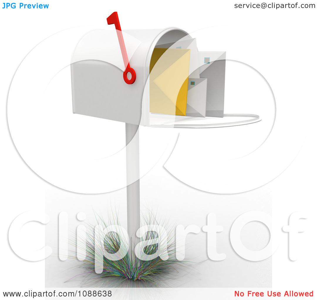 Clipart 3d Full Mailbox   Royalty Free Cgi Illustration By Andresr