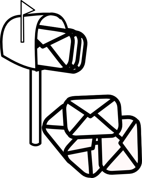 Mailbox Full Of Mail Clip Art   Vector Clip Art Online Royalty Free    