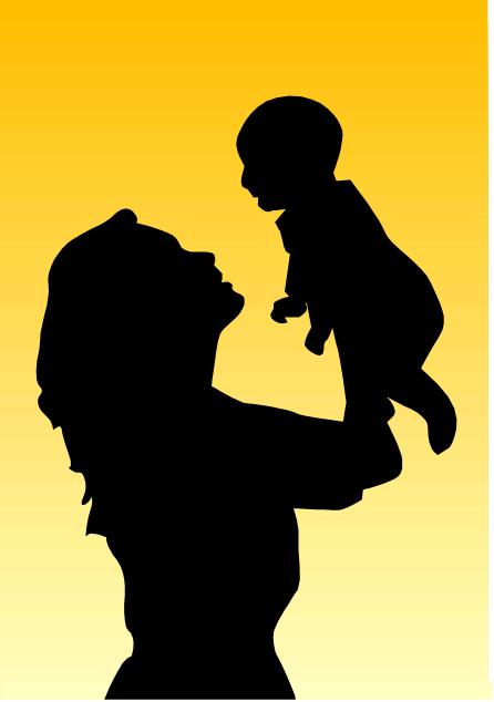 Mom And Baby Silhouette   Free Cliparts That You Can Download To You