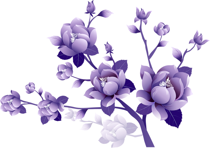 Purple Flower Clipart   Clipart Best