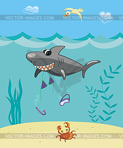 Shark Attack   Vector Clipart