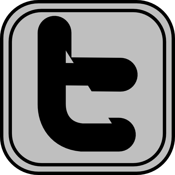 Simple Twitter Icon Clip Art At Clker Com   Vector Clip Art Online    