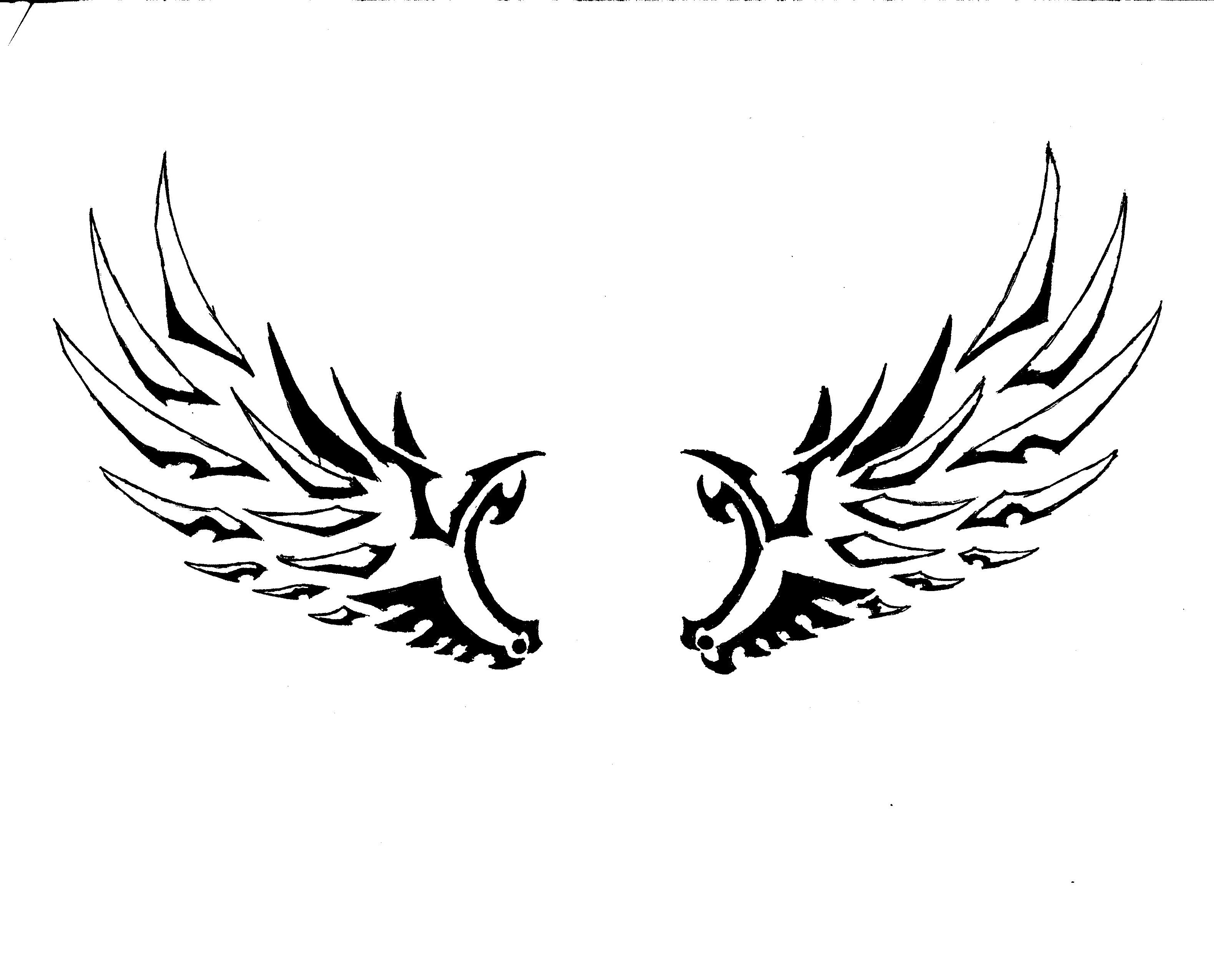 33 Simple Angel Wings Tattoo Free Cliparts That You Can Download To    