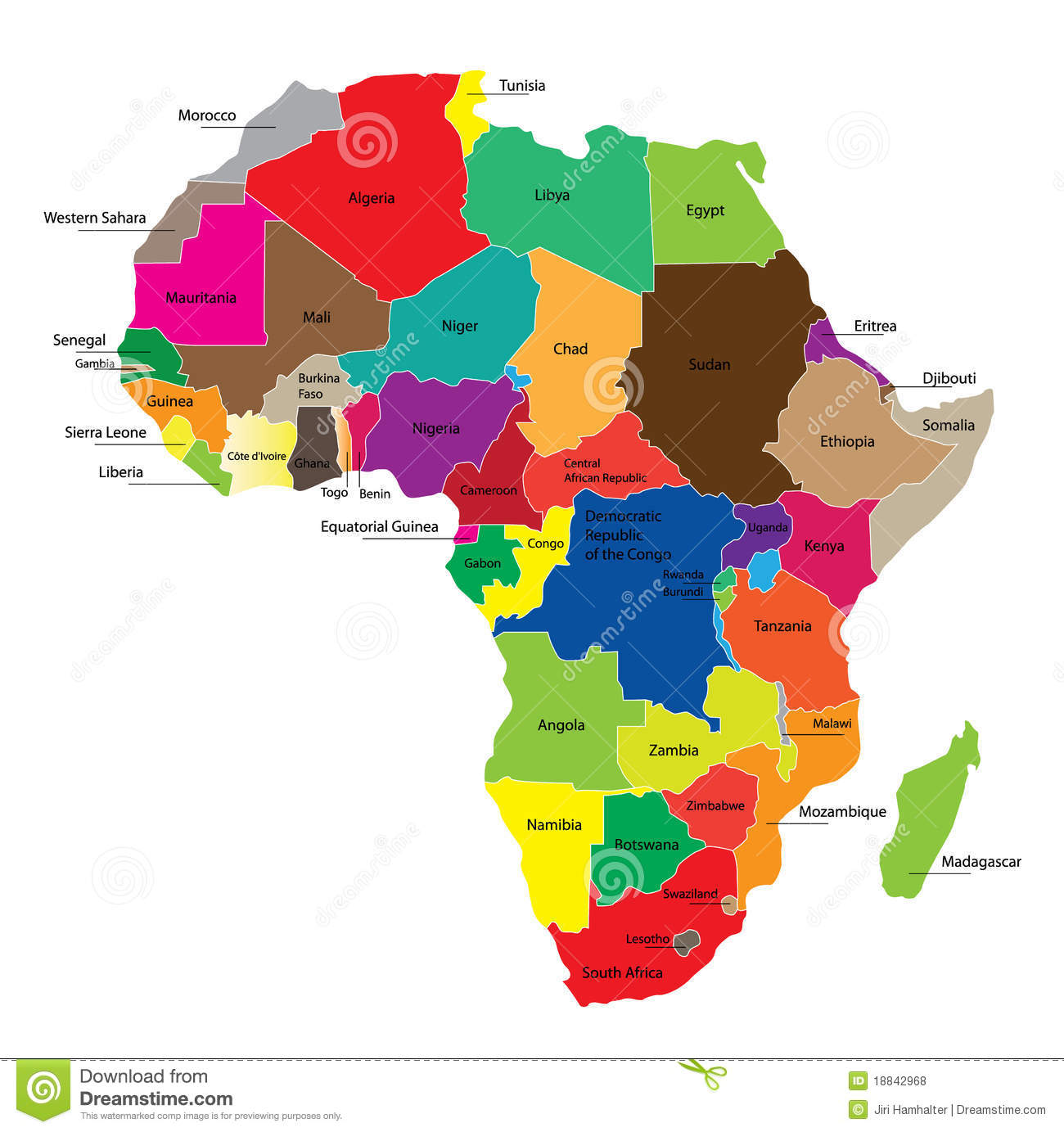 Africa Continent Clipart Map Of Africa Royalty Free