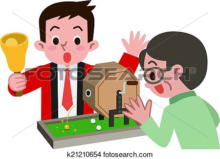 Clipart Of Senior Man Who Won The Lottery K21210654   Search Clip Art