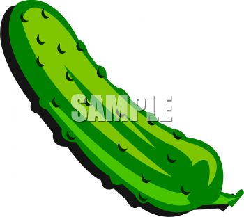 Dill Pickle   Royalty Free Clip Art Illustration