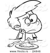 Disgusted Cartoon Man Holding A Cheeseburger Cartoon Man Eating