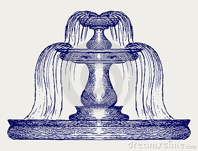 Fountain Of Youth Clipart Fountain Doodle Style 28663252 Jpg