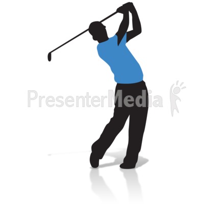 Golfer Silhouette   Presentation Clipart   Great Clipart For
