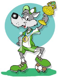 Iclipart   Royalty Free Clipart Image Of An Athletic Wolf