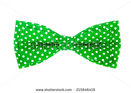 Polka Dot Bow Tie Clipart Green Bow Tie With White Polka