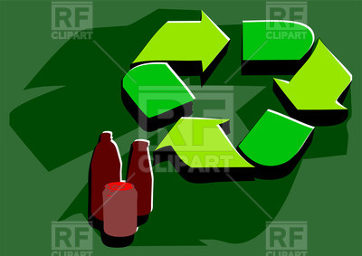 Recycling And Bottles 38338 Download Royalty Free Vector Clipart