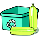Recycling Bin And Bottles Clipart   Royalty Free Public Domain Clipart