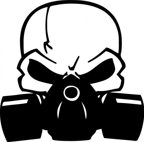 Skull With A Gas Mask Cartoon Free Cliparts That You Can Download To