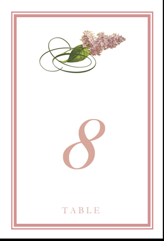 Table Numbers Table Number Cards Wedding Pink Lilac Table Numbers