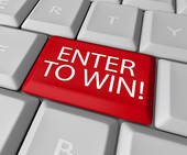To Win Contest Drawing Raffle Lottery Computer Key   Clipart Graphic