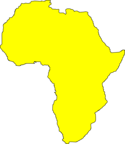 Yellow Africa Clip Art At Clker Com   Vector Clip Art Online Royalty    