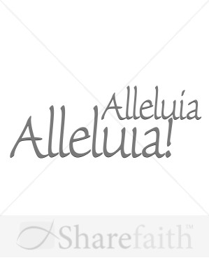 Alleluia Word Clipart   Cliparthut   Free Clipart