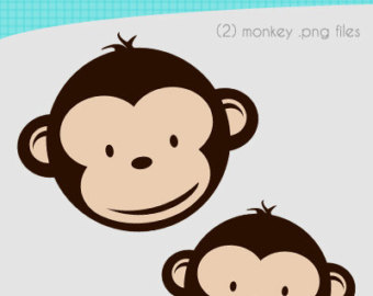 Baby Shower Girl Monkey Clip Art Boy Mod Monkey Clipart Set For