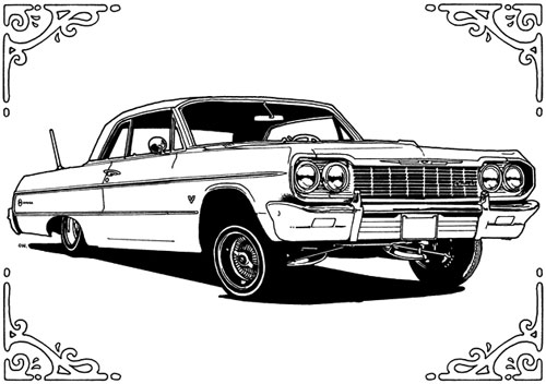 Chevy Coloring Pages Chevy Impala Coloring Pages   Kids Coloring