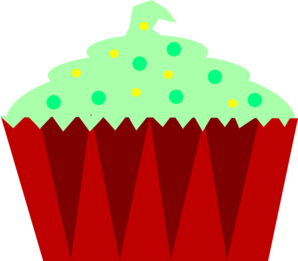 Christmas Cupcake Clip Art At Clker Com   Vector Clip Art Online