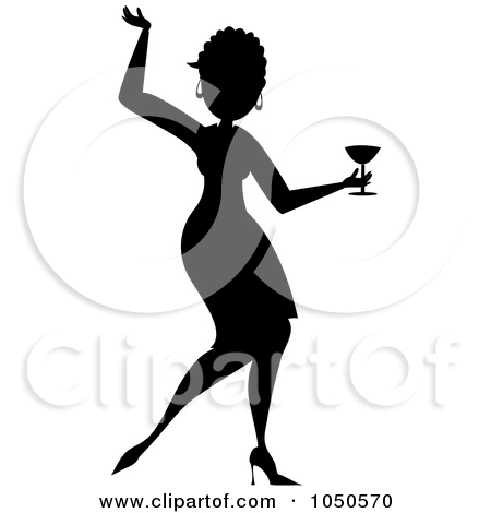 Clipart Black And White Martini Glass With Olives   Royalty Free