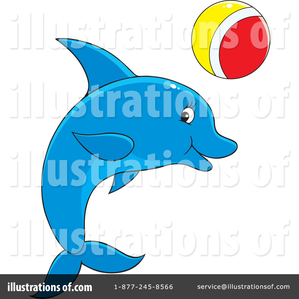 Dolphin Clipart  96162 By Alex Bannykh   Royalty Free  Rf  Stock