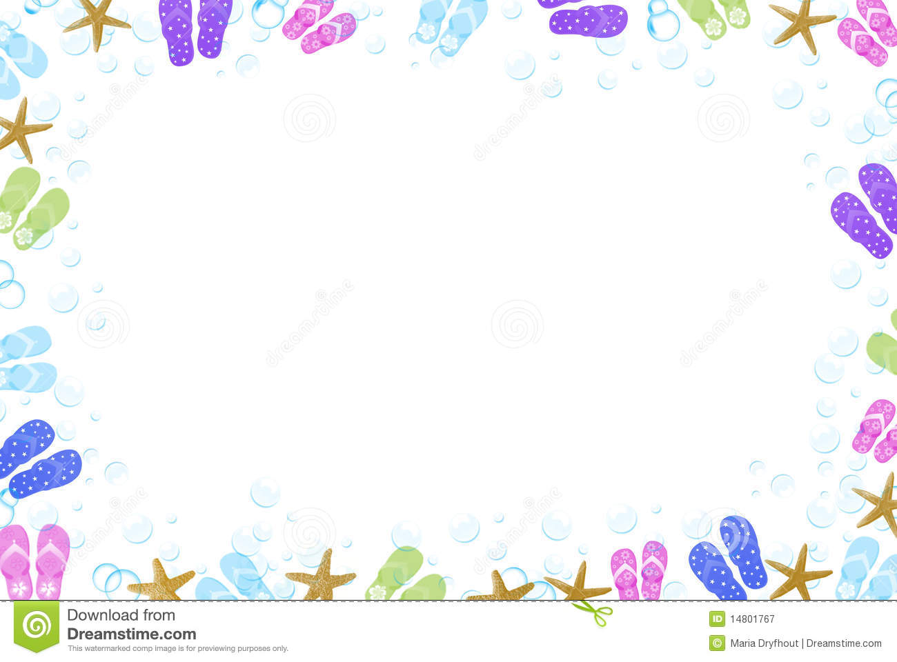 Flip Flop Frame Royalty Free Stock Photography   Image  14801767