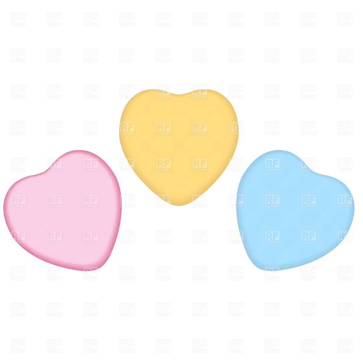 Food And Beverages   Candy Heart Download Royalty Free Vector Clipart