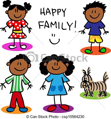 Happy Black Family Clipart   Clipart Panda   Free Clipart Images