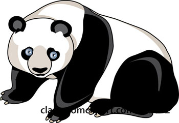Panda Clipart Black And White   Quoteko Com